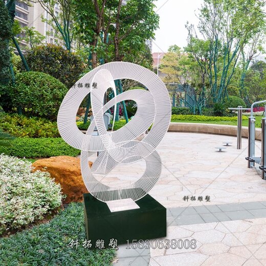 釬拓雕塑不銹鋼環形,江西新余廠家定制不銹鋼圓環-不銹鋼水景雕塑